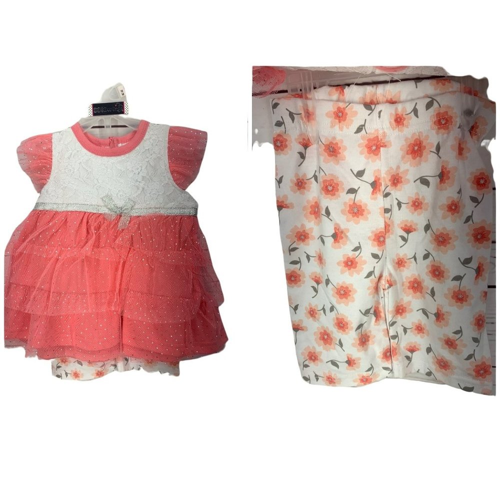 DDG Darlings 18 months Pink Floral 2‎ Piece shorts Set
